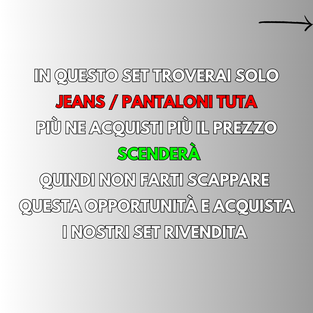 JEANS/PANTALONI TUTA PZ